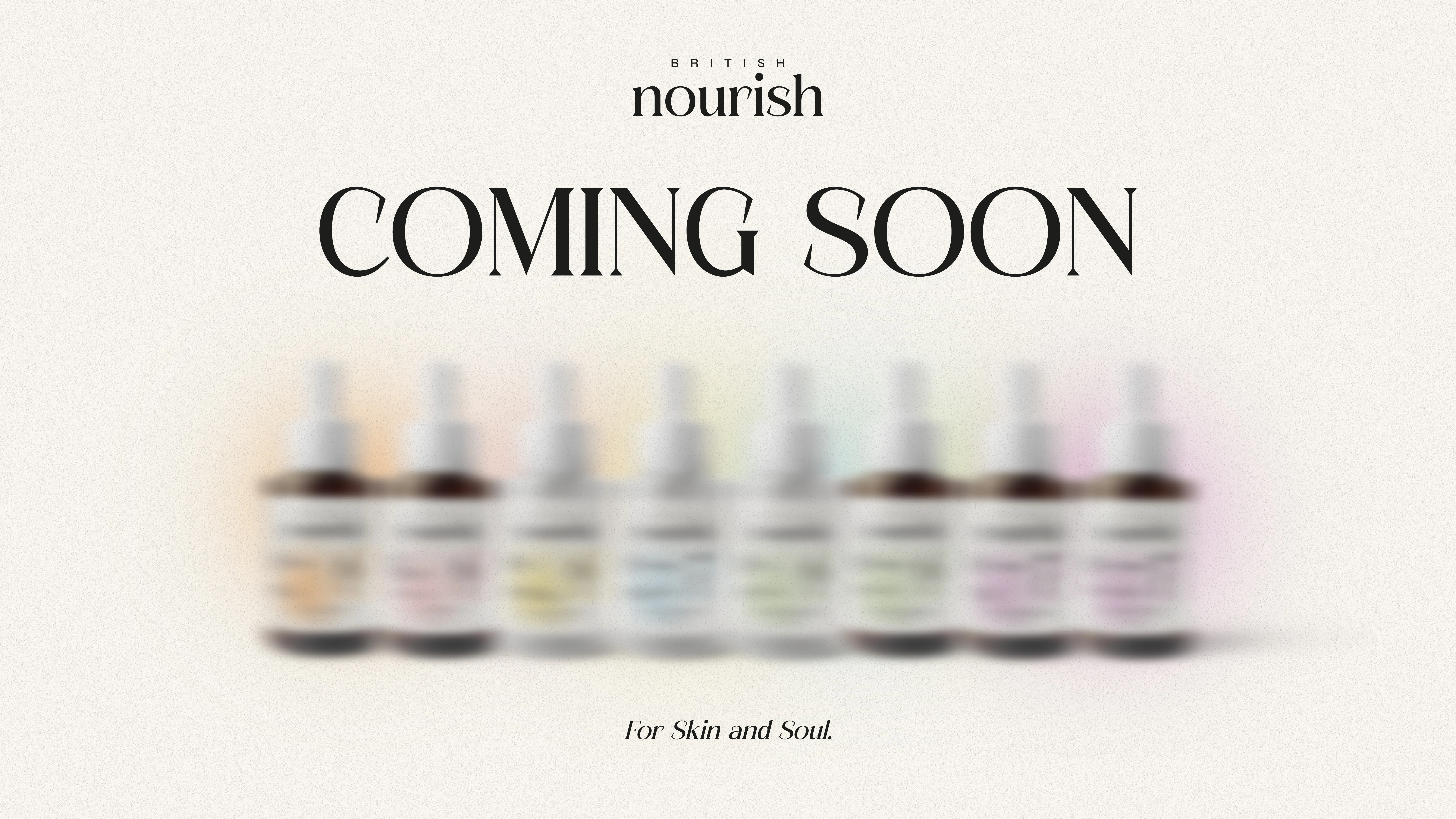 Nourish British Coming Soon - Desktop