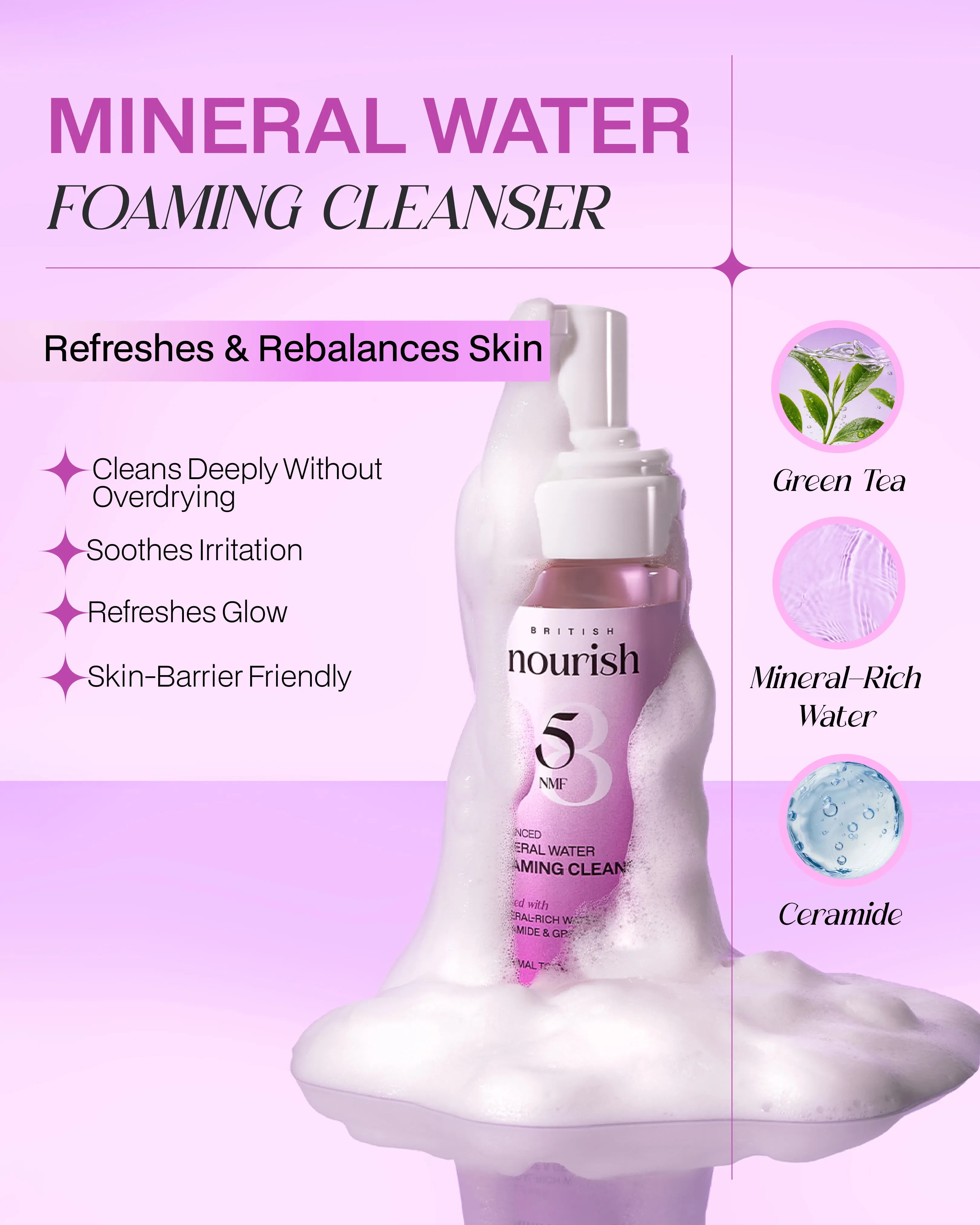 Mineral Water Foaming Cleanser 6